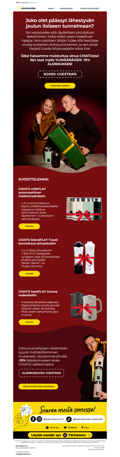 Täydellinen lahja? 🎁 Täältä löytyy!