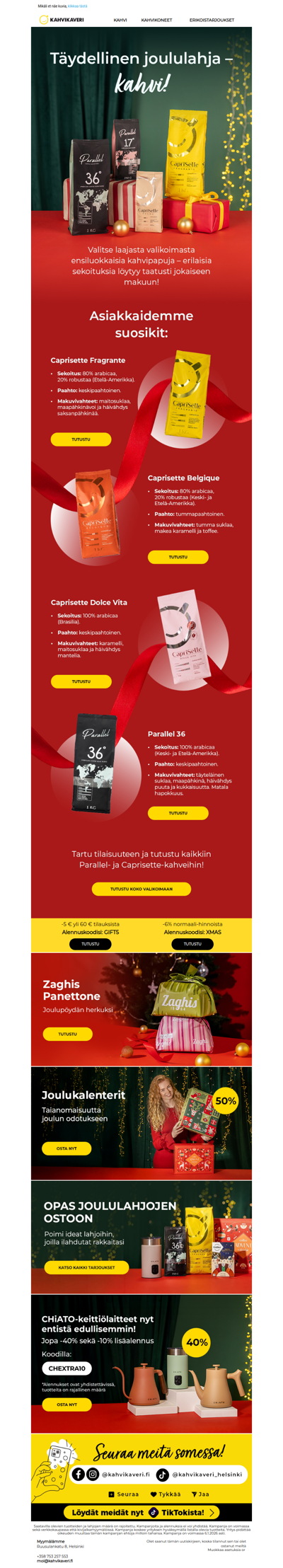 KAHVI: joulun paras lahja!🎁☕