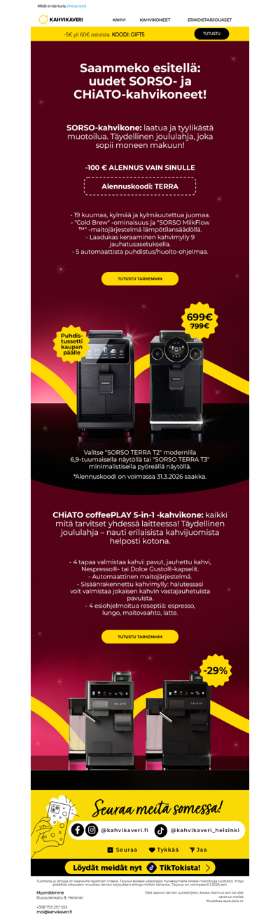 Täydellinen joululahja? Meiltä se löytyy!🎅