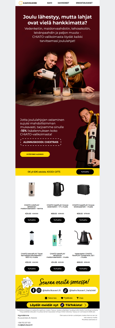 Joulu lähestyy, mutta lahjat ovat vielä hankkimatta?🫣