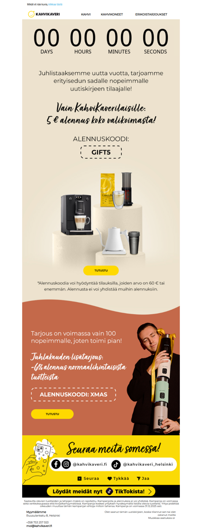 ❗ERIKOISALENNUS 100 nopeimmalle uutiskirjeen tilaajalle!