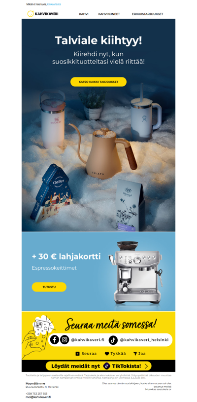 Onko ostoskorisi valmiina?🛍️