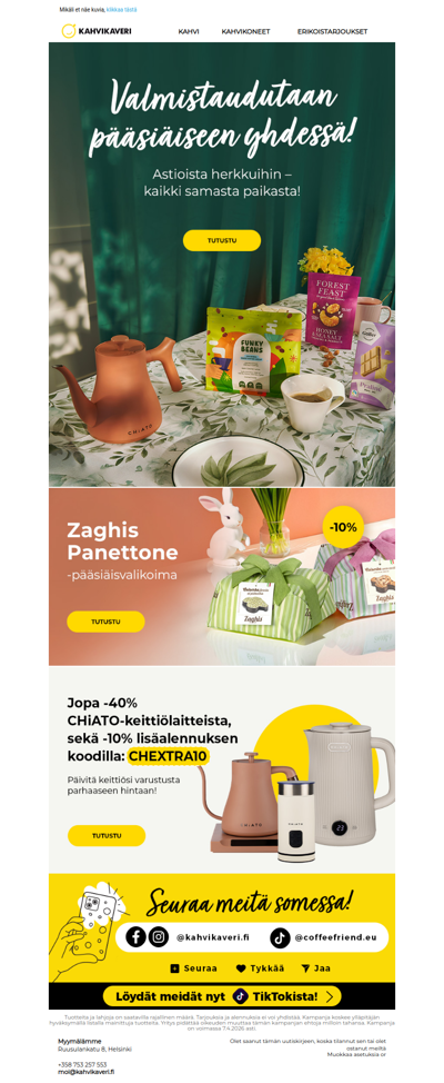 Hanki kaikki tarvittava pääsiäispöytään🐣