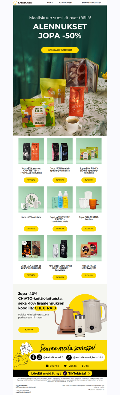 Tiedämme heikkoutesi...