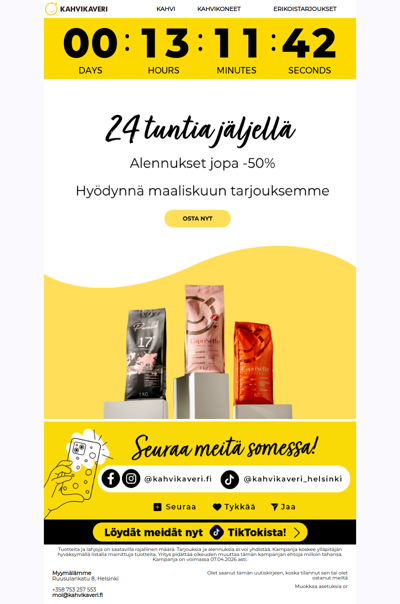 VIIMEINEN TILAISUUS❗