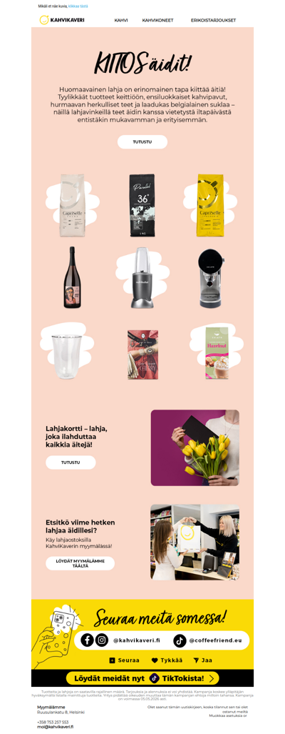 Äitienpäivä lähestyy!🎀