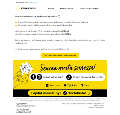 SUNNUNTAIN ERIKOISTARJOUS☀️