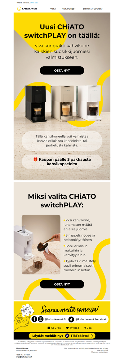 Saammeko esitellä – uusi CHiATO switchPLAY🤩