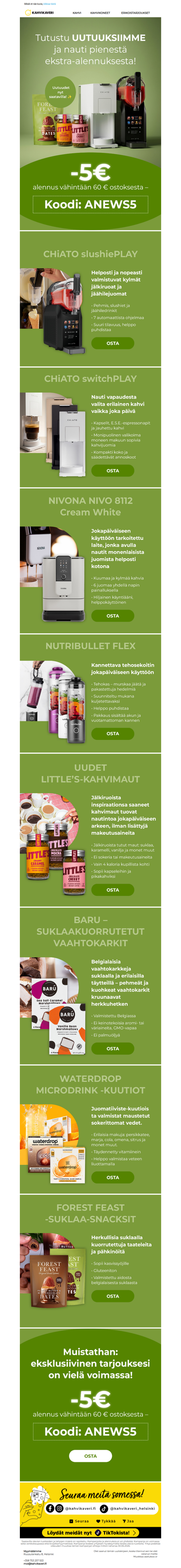 ✨ Uutuudet nyt saatavilla