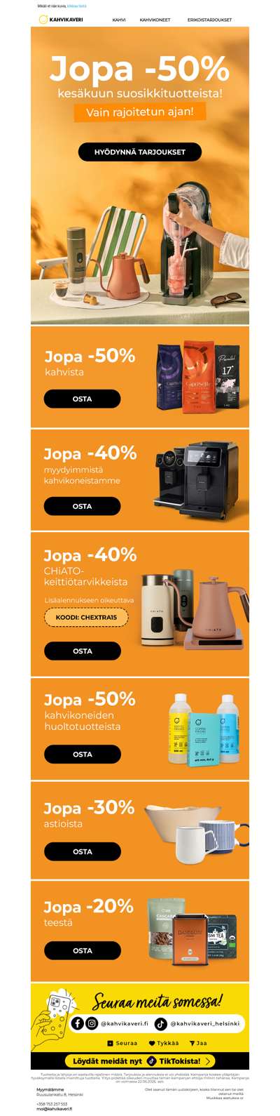 Kesäkuun TOP-tarjoukset ovat täällä! 🔥