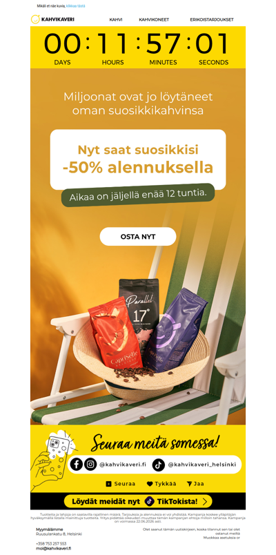 🔥-50% alennus TOP-kahveista