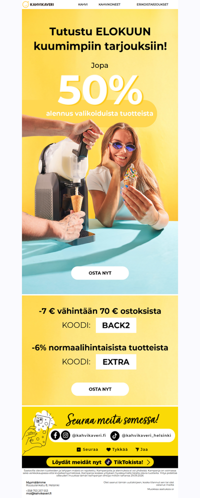 🔥Elokuun kuumimmat tarjoukset ovat täällä!