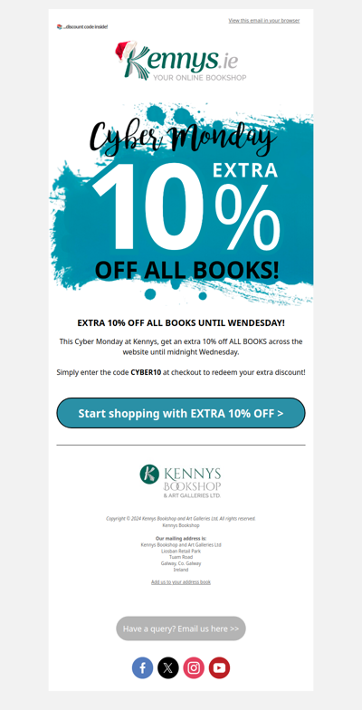 Extra 10% Off All Books Until Wednesday