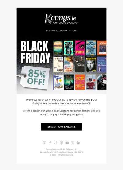 Black Friday Bargains at Kennys