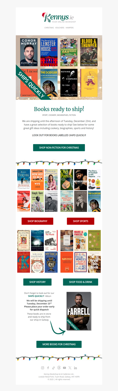 Books ready to ship!