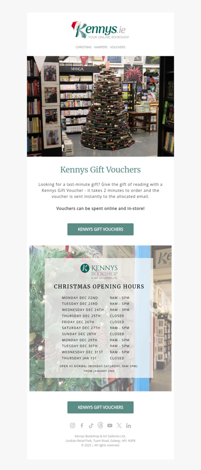 Last Minute Gift Vouchers
