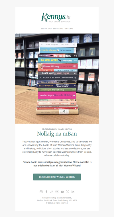 Irish Women Writers - Nollaig na mBan