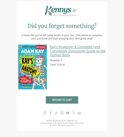 It looks like you left something behind...