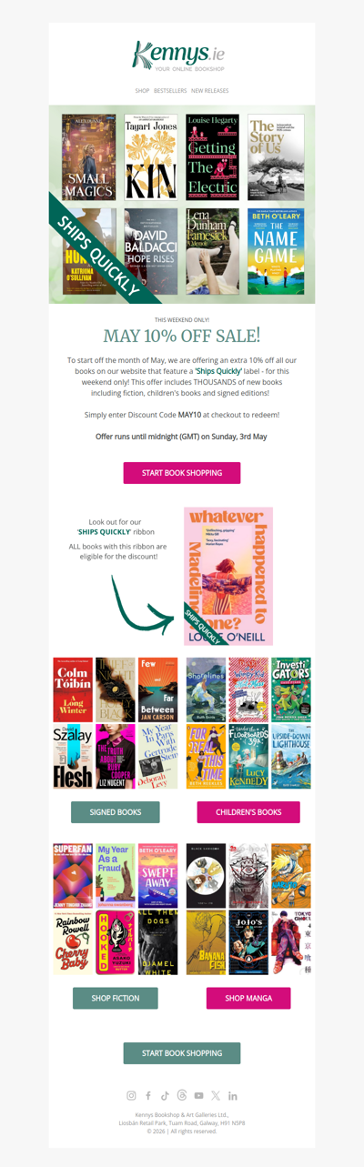 10% off - This Weekend Only!