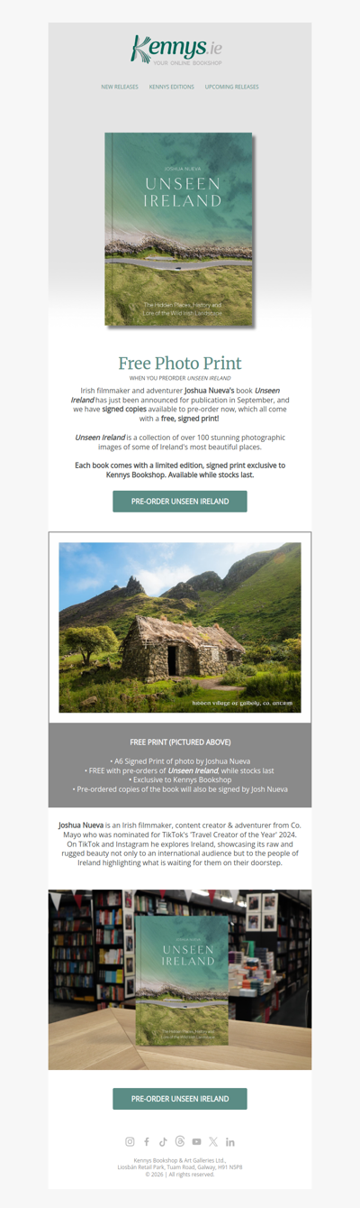Free Signed Print with Joshua Nueva book