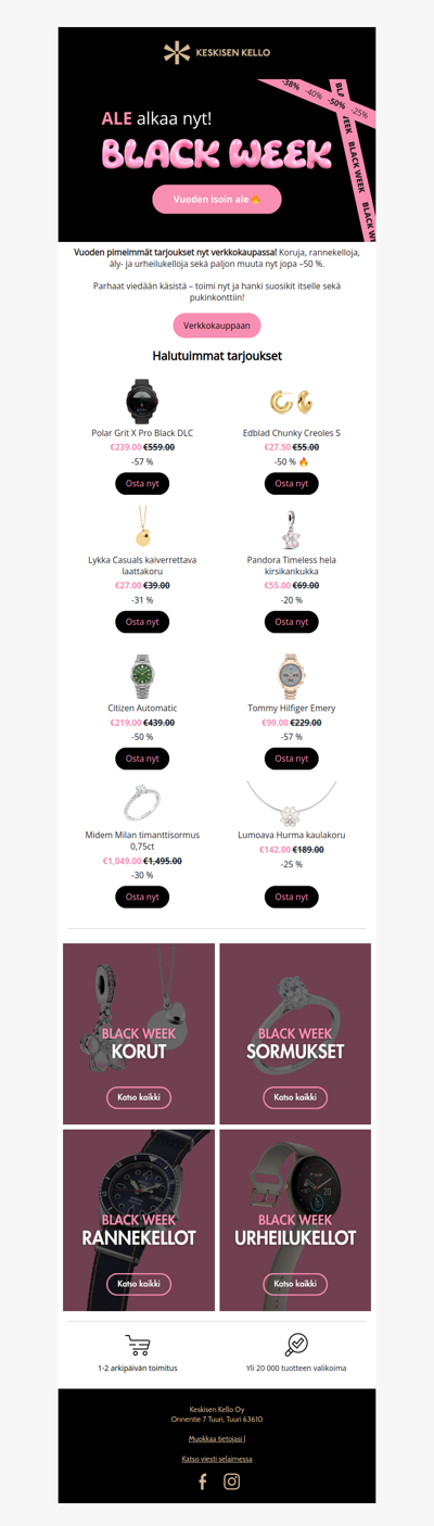 Black Week alkoi NYT! 🔥