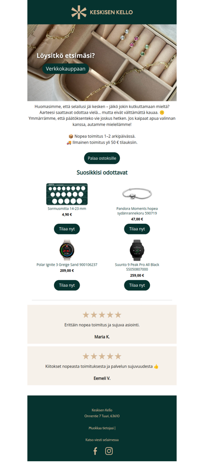 , suosikkisi odottavat!