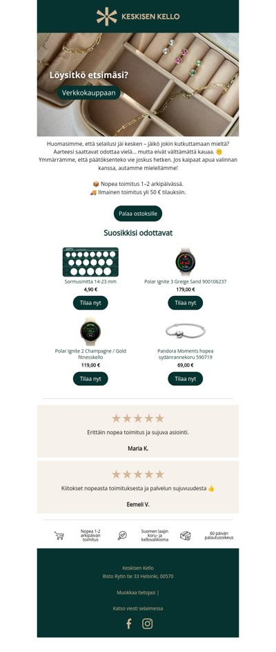 , suosikkisi odottavat!