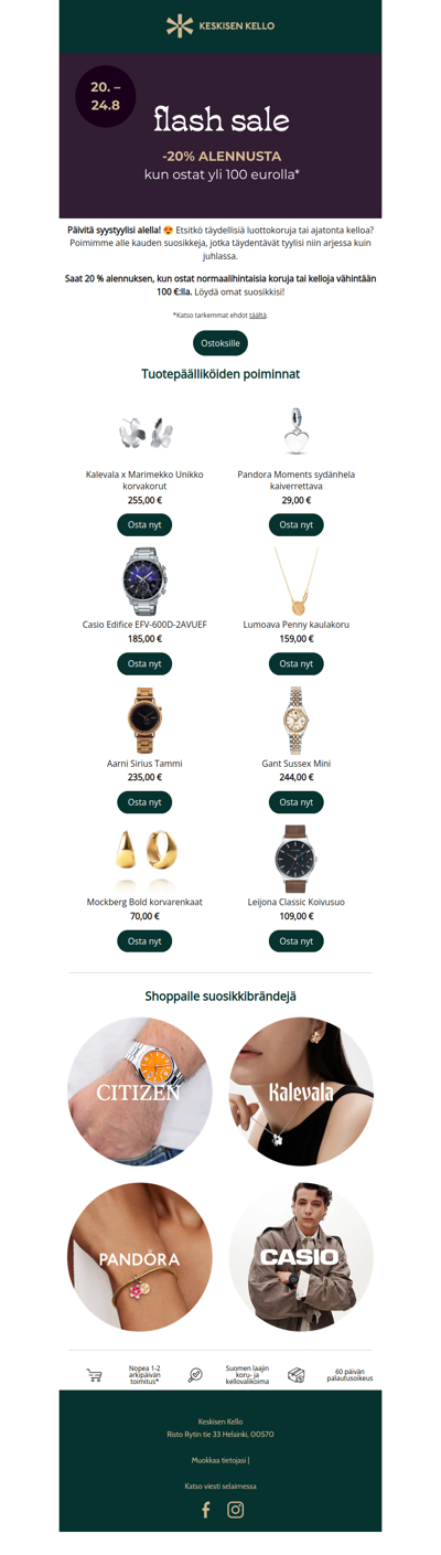 Flash Sale: Päivitä syystyylisi
