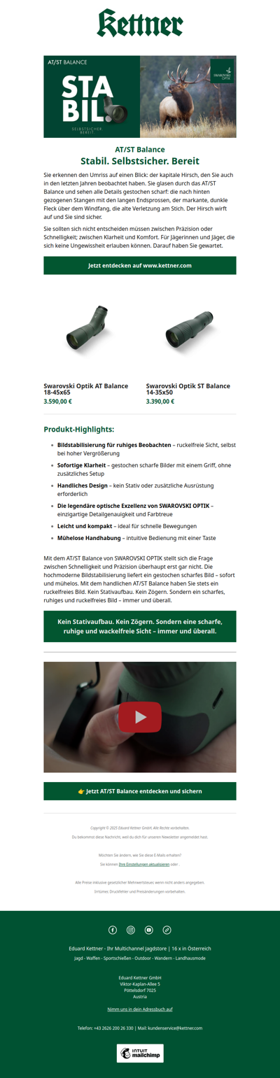 Swarovski Optik definiert Bildstabilisierung neu - Für Jagd & Natur