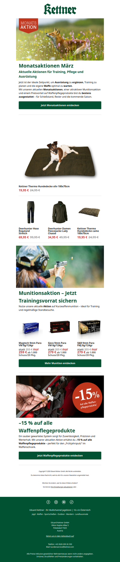 Jetzt profitieren: Monatsaktionen & starke Angebote für Training und Pflege