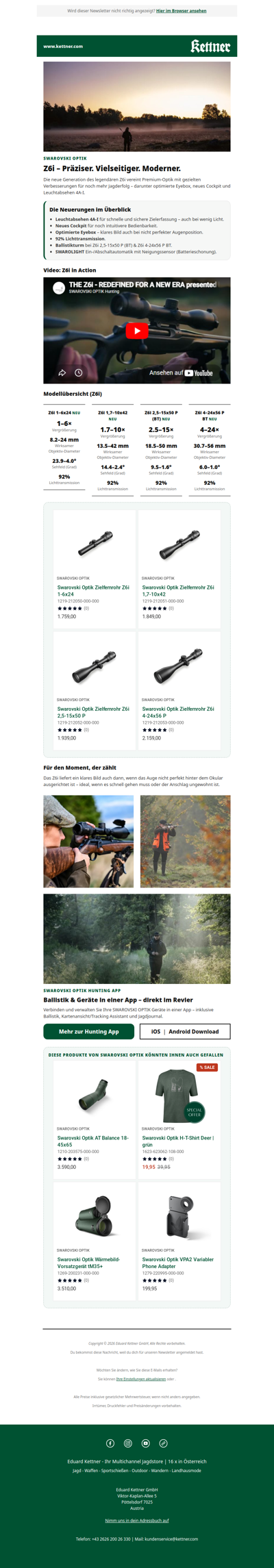 Swarovski Optik Z6i – Präziser. Vielseitiger. Moderner.