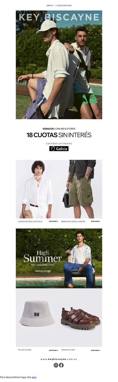 High Summer 🌞 Sábados exclusivos Galicia 18 cuotas sin interés 💳