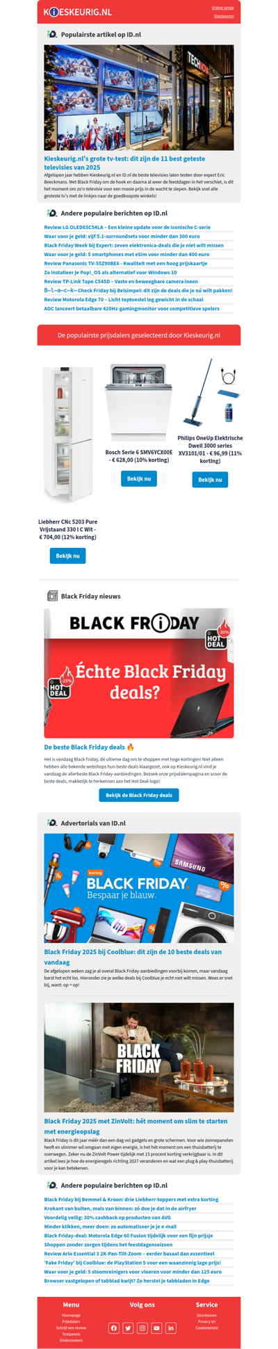 Kieskeurig.nl's grote tv-test: dit zijn de 11 best geteste televisies van 2025