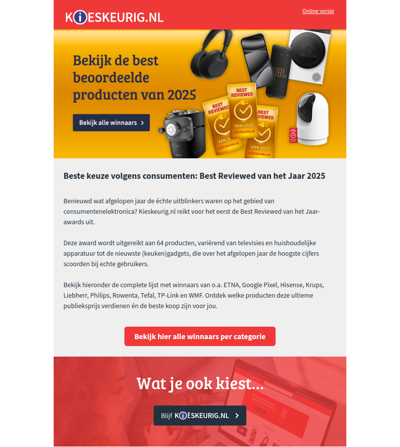 Dit zijn de best beoordeelde producten van 2025