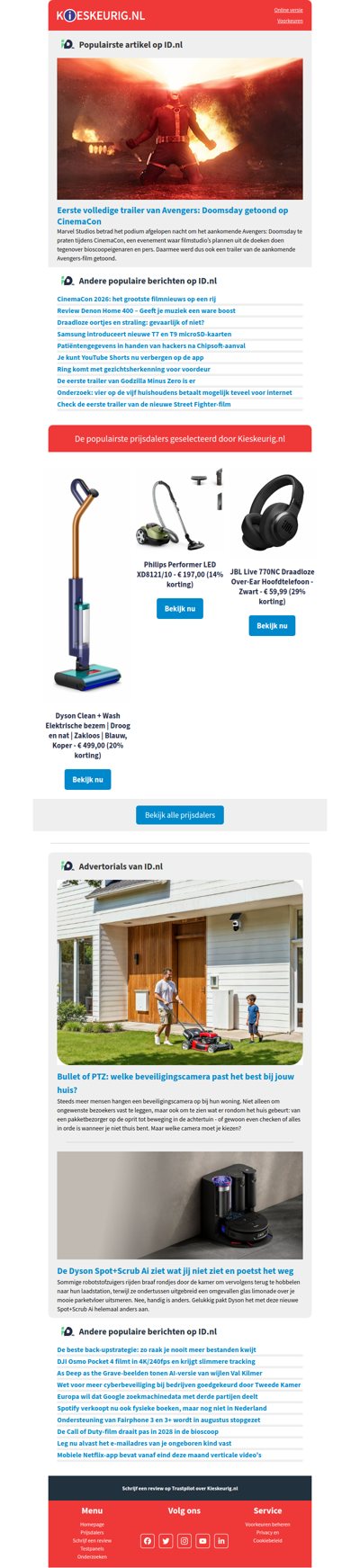 Eerste volledige trailer van Avengers: Doomsday getoond op CinemaCon