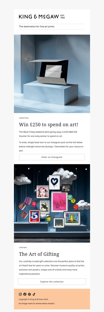 Win £250 to spend on art!