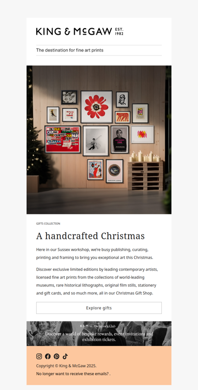 Our Christmas Gift Shop is open