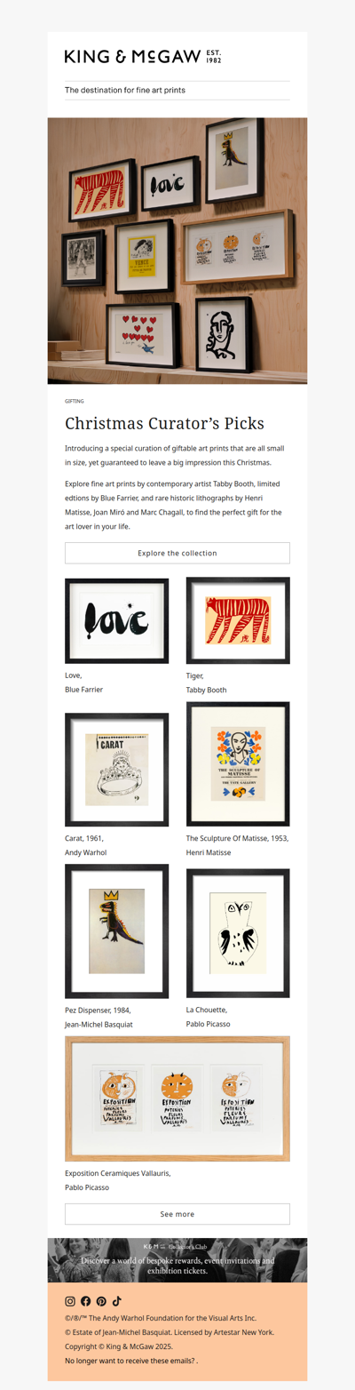 Christmas Curator’s Picks