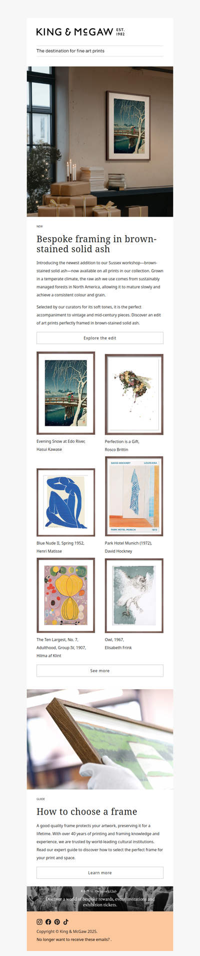 NEW: Brown-Stained Ash Frame