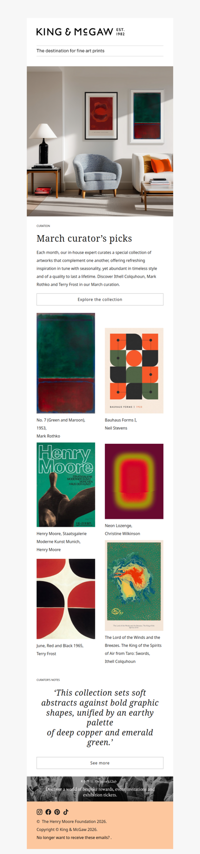 March curator’s picks