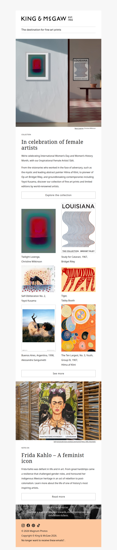 Celebrating female artists