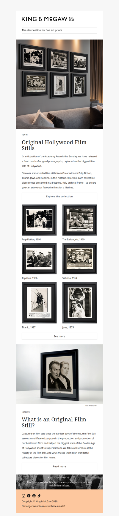 NEW IN: Original Hollywood Film Stills