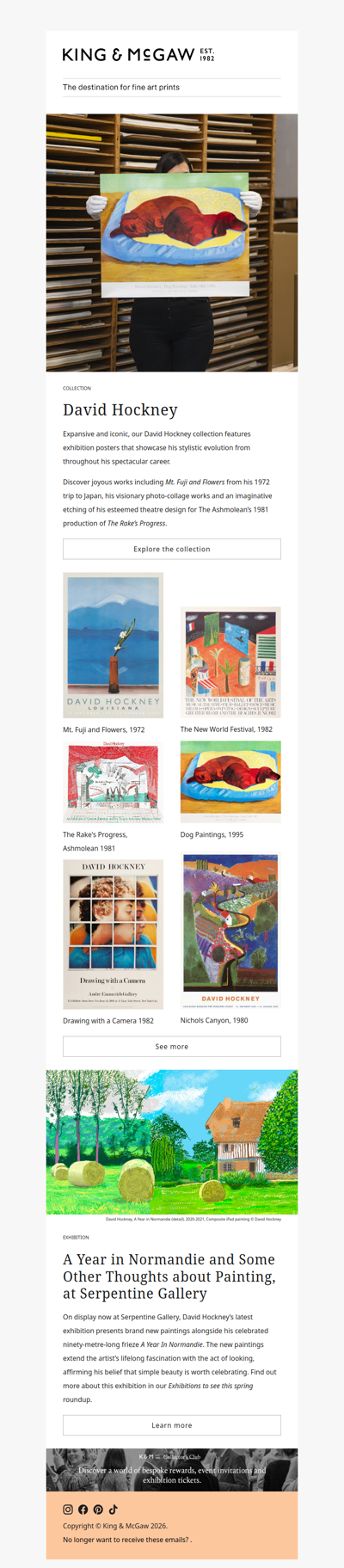 RARE: David Hockney exhibition posters
