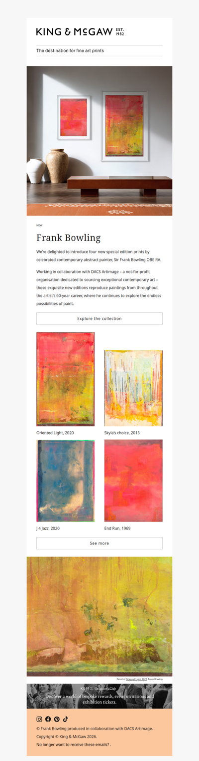 NEW: Frank Bowling special edition prints