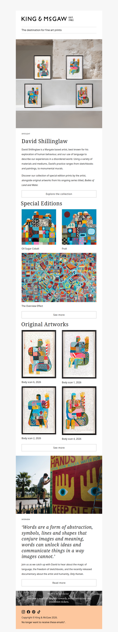 David Shillinglaw Originals and Special Edition prints