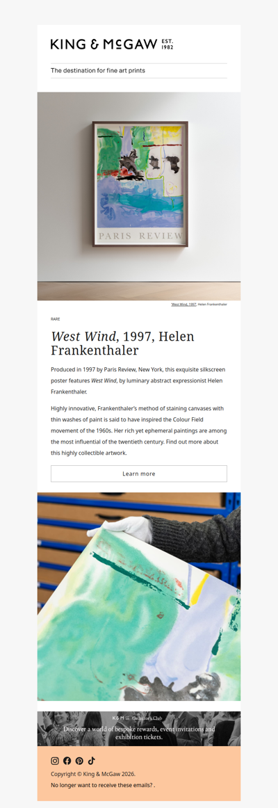 RARE: Helen Frankenthaler’s ‘West WInd, 1997’