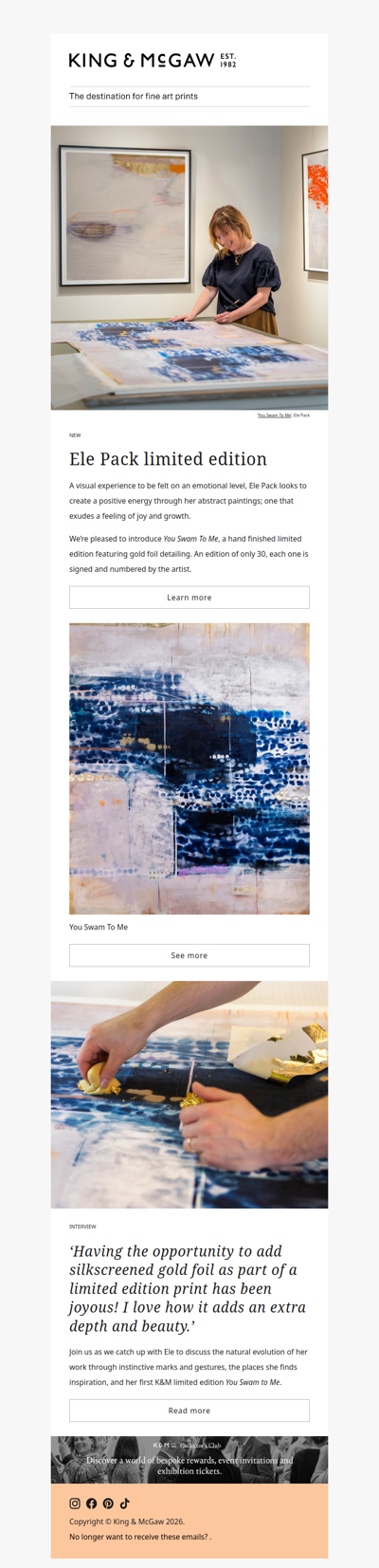 NEW: Ele Pack limited edition – featuring gold foil detailing