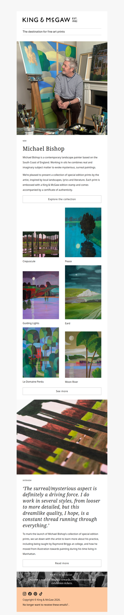 NEW: Michael Bishop special edition prints