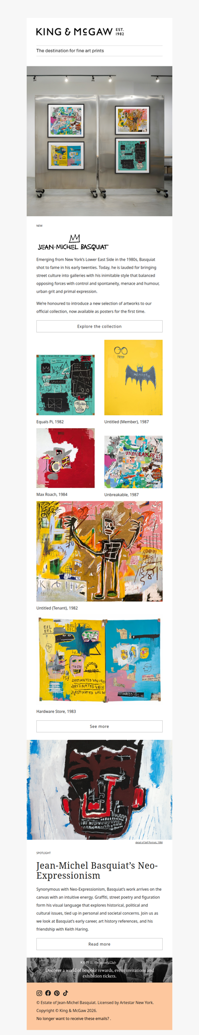 Jean-Michel Basquiat: A new selection of posters available for the first time