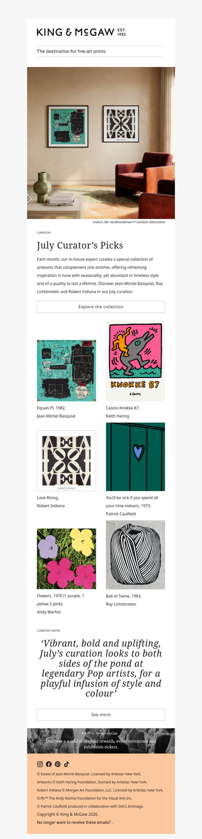 July Curator’s Picks